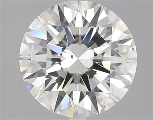 Picture of Natural Diamond 3.03 Carats, Round with Excellent Cut, I Color, SI1 Clarity and Certified by GIA