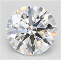 Lab Grown Diamond 2.11 Carats, Round with Ideal Cut, D Color, IF Clarity and Certified by IGI