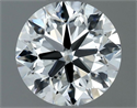 Natural Diamond 0.70 Carats, Round with Very Good Cut, F Color, VVS2 Clarity and Certified by IGI