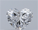 Natural Diamond 0.32 Carats, Heart with  Cut, E Color, VS2 Clarity and Certified by GIA