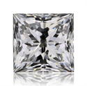 Natural Diamond 0.71 Carats, Princess with  Cut, F Color, VS1 Clarity and Certified by GIA