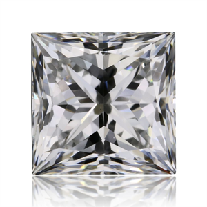 Picture of Natural Diamond 0.71 Carats, Princess with  Cut, F Color, VS1 Clarity and Certified by GIA