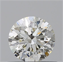 Natural Diamond 0.56 Carats, Round with Excellent Cut, J Color, IF Clarity and Certified by GIA