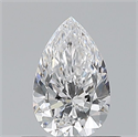 Diamante Natural 0.50 quilates, De pera , Color D, claridad VVS2 y certificado GIA