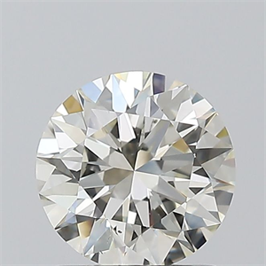 Picture of Natural Diamond 1.02 Carats, Round with Excellent Cut, K Color, SI1 Clarity and Certified by GIA