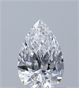 Diamante Natural 0.51 quilates, De pera , Color D, claridad SI1 y certificado GIA
