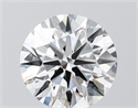 Lab Grown Diamond 1.50 Carats, Round with Ideal Cut, D Color, VVS2 Clarity and Certified by IGI