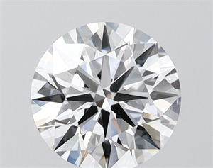 Picture of Lab Grown Diamond 1.50 Carats, Round with Ideal Cut, D Color, VVS2 Clarity and Certified by IGI