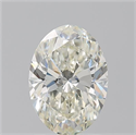Natural Diamond 1.70 Carats, Oval with  Cut, K Color, VVS1 Clarity and Certified by GIA