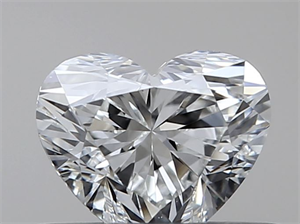 Picture of Natural Diamond 0.40 Carats, Heart with  Cut, G Color, VS1 Clarity and Certified by GIA