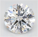 Lab Grown Diamond 2.07 Carats, Round with Ideal Cut, D Color, IF Clarity and Certified by IGI