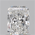 Natural Diamond 0.70 Carats, Radiant with  Cut, F Color, VS1 Clarity and Certified by GIA