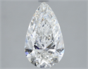 Diamante Natural 2.01 quilates, De pera , Color E, claridad VS2 y certificado GIA