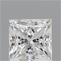 Natural Diamond 1.00 Carats, Princess with  Cut, F Color, SI1 Clarity and Certified by GIA