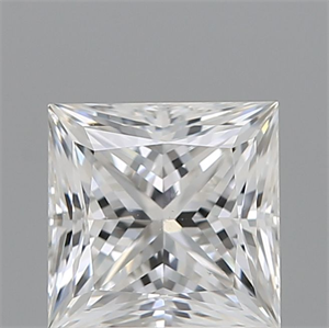Picture of Natural Diamond 1.00 Carats, Princess with  Cut, F Color, SI1 Clarity and Certified by GIA