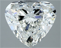 Natural Diamond 1.81 Carats, Heart with  Cut, H Color, SI1 Clarity and Certified by IGI