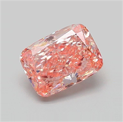 Picture of Lab Grown Diamond 1.74 Carats, CUSHION MODIFIED with  Cut, Fancy Vivid Pink Color, VVS2 Clarity and Certified by IGI