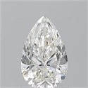 Natural Diamond 1.01 Carats, Pear with  Cut, H Color, SI1 Clarity and Certified by GIA
