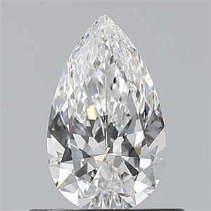 Picture of Natural Diamond 0.54 Carats, Pear with  Cut, D Color, VS1 Clarity and Certified by GIA