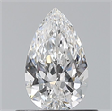 Natural Diamond 0.54 Carats, Pear with  Cut, D Color, VS1 Clarity and Certified by GIA