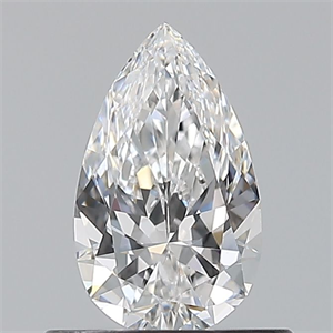 Picture of Natural Diamond 0.54 Carats, Pear with  Cut, D Color, VS1 Clarity and Certified by GIA