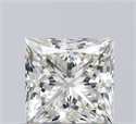 Natural Diamond 0.71 Carats, Princess with  Cut, M Color, VVS2 Clarity and Certified by IGI