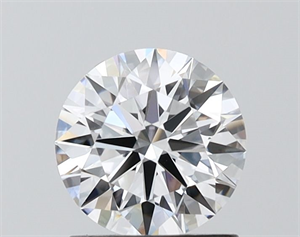 Picture of Lab Grown Diamond 1.08 Carats, Round with Ideal Cut, E Color, IF Clarity and Certified by IGI
