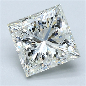 Picture of Natural Diamond 3.03 Carats, Princess with  Cut, K Color, I1 Clarity and Certified by GIA