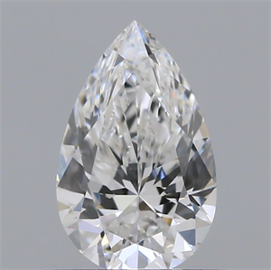 Picture of Natural Diamond 0.53 Carats, Pear with  Cut, E Color, VVS1 Clarity and Certified by IGI