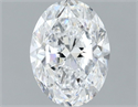 Natural Diamond 1.30 Carats, Oval with  Cut, D Color, VS1 Clarity and Certified by GIA