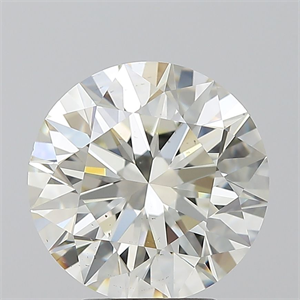 Picture of Natural Diamond 3.50 Carats, Round with Excellent Cut, L Color, SI1 Clarity and Certified by GIA