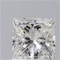 Natural Diamond 1.00 Carats, Princess with  Cut, E Color, VS2 Clarity and Certified by GIA