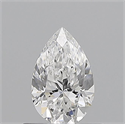 Natural Diamond 0.51 Carats, Pear with  Cut, E Color, VS2 Clarity and Certified by GIA
