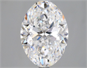 Natural Diamond 3.01 Carats, Oval with  Cut, D Color, VVS2 Clarity and Certified by GIA