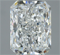 Natural Diamond 1.31 Carats, Radiant with  Cut, F Color, VS1 Clarity and Certified by GIA
