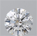 Natural Diamond 0.71 Carats, Round with Excellent Cut, F Color, VVS1 Clarity and Certified by GIA