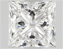 Diamante Natural 0.50 quilates, Princesa , Color E, claridad VVS2 y certificado GIA