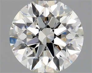 Picture of Natural Diamond 0.50 Carats, Round with Excellent Cut, I Color, VS1 Clarity and Certified by GIA