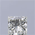 Natural Diamond 0.50 Carats, Princess with  Cut, K Color, VVS1 Clarity and Certified by GIA