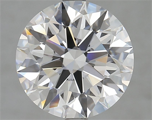 Picture of Lab Grown Diamond 4.68 Carats, Round with Ideal Cut, D Color, VVS1 Clarity and Certified by IGI