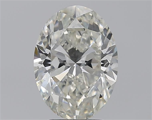 Picture of Natural Diamond 3.01 Carats, Oval with  Cut, J Color, SI2 Clarity and Certified by GIA