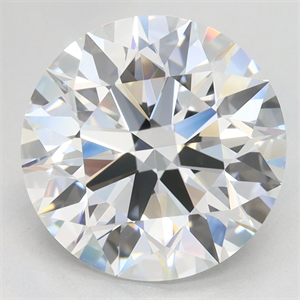 Picture of Lab Grown Diamond 4.49 Carats, Round with Excellent Cut, D Color, VVS2 Clarity and Certified by GIA