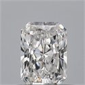 Natural Diamond 0.52 Carats, Radiant with  Cut, D Color, VVS1 Clarity and Certified by GIA