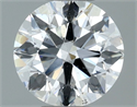 Natural Diamond 0.70 Carats, Round with Excellent Cut, F Color, SI1 Clarity and Certified by GIA