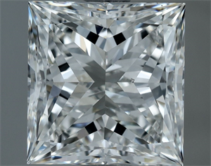 Picture of Natural Diamond 2.00 Carats, Princess with  Cut, F Color, VS2 Clarity and Certified by GIA