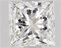 Natural Diamond 0.72 Carats, Princess with  Cut, G Color, IF Clarity and Certified by GIA