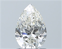 Natural Diamond 0.90 Carats, Pear with  Cut, I Color, IF Clarity and Certified by GIA