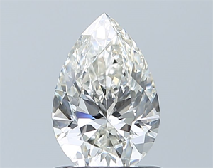 Picture of Natural Diamond 0.90 Carats, Pear with  Cut, I Color, IF Clarity and Certified by GIA