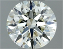 Natural Diamond 0.50 Carats, Round with Excellent Cut, L Color, VVS2 Clarity and Certified by GIA