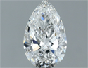 Natural Diamond 0.51 Carats, Pear with  Cut, E Color, VS2 Clarity and Certified by GIA
